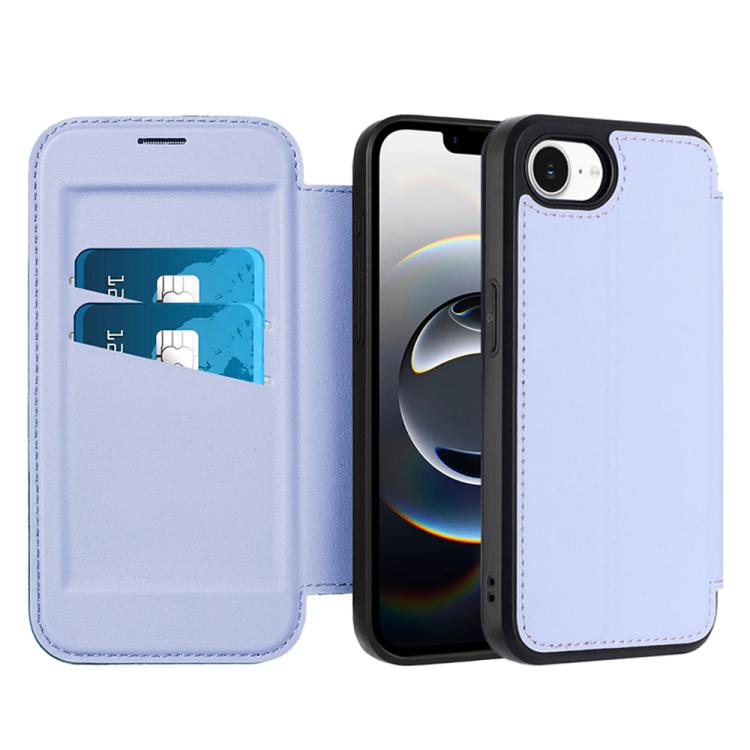 Magnetic Armor Series RFID Card Slots Leather Phone Case, For iPhone 16e