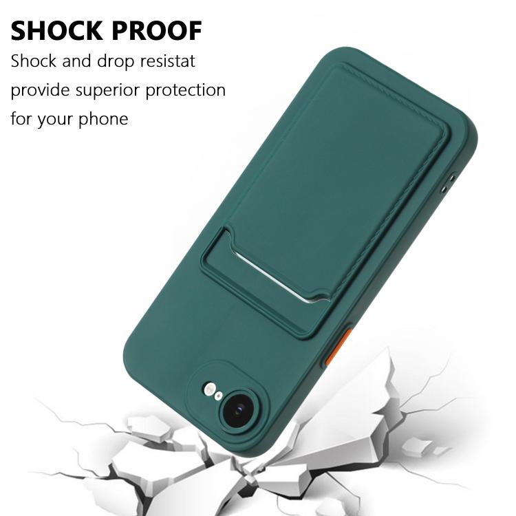Skin Feel Card Contrast Color Button TPU Phone Case, For iPhone 16e