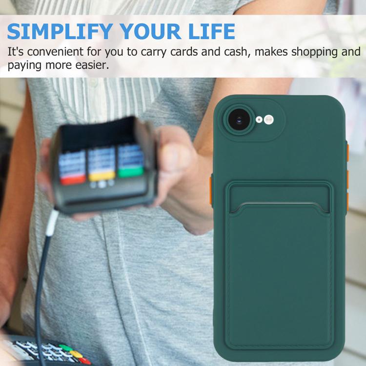 Skin Feel Card Contrast Color Button TPU Phone Case, For iPhone 16e