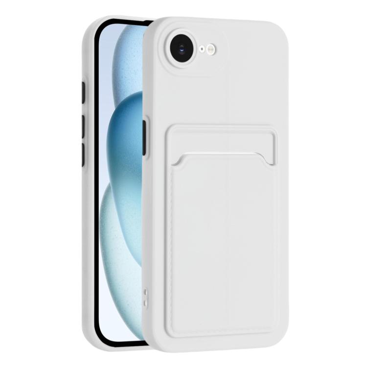 Skin Feel Card Contrast Color Button TPU Phone Case, For iPhone 16e