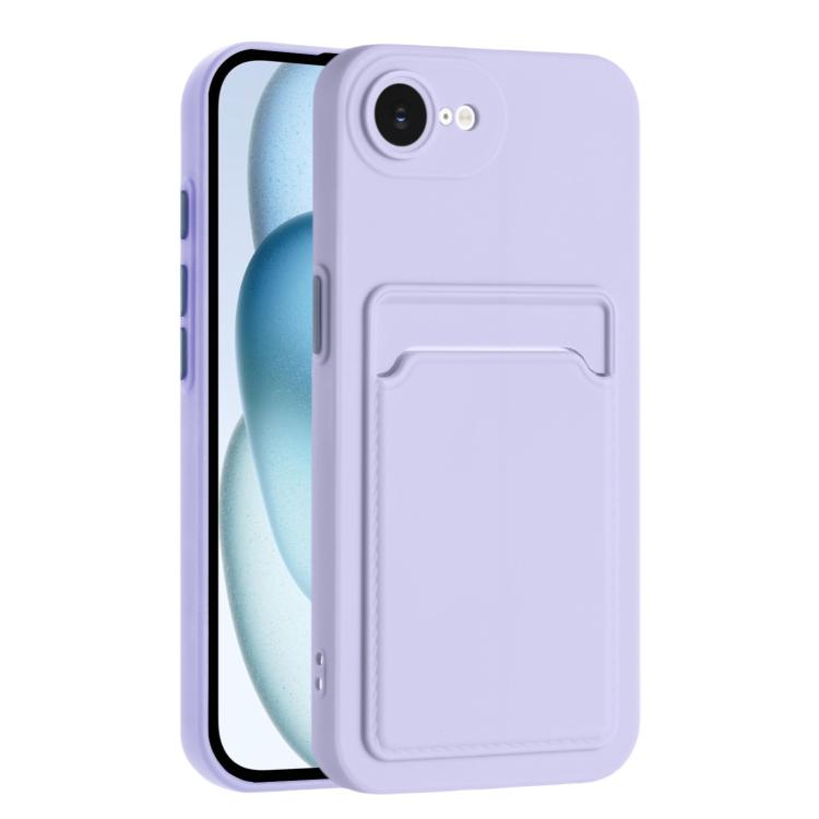 Skin Feel Card Contrast Color Button TPU Phone Case, For iPhone 16e