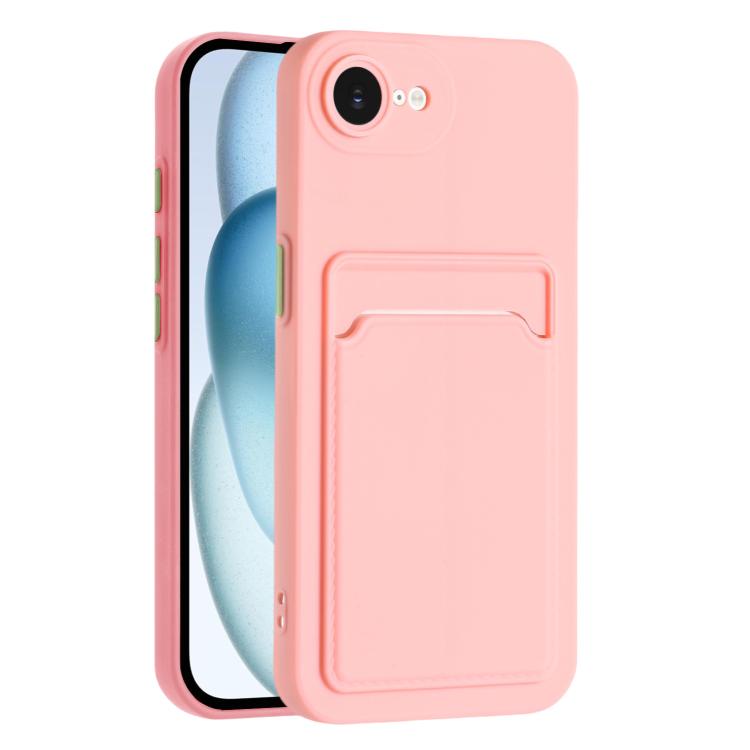 Skin Feel Card Contrast Color Button TPU Phone Case, For iPhone 16e