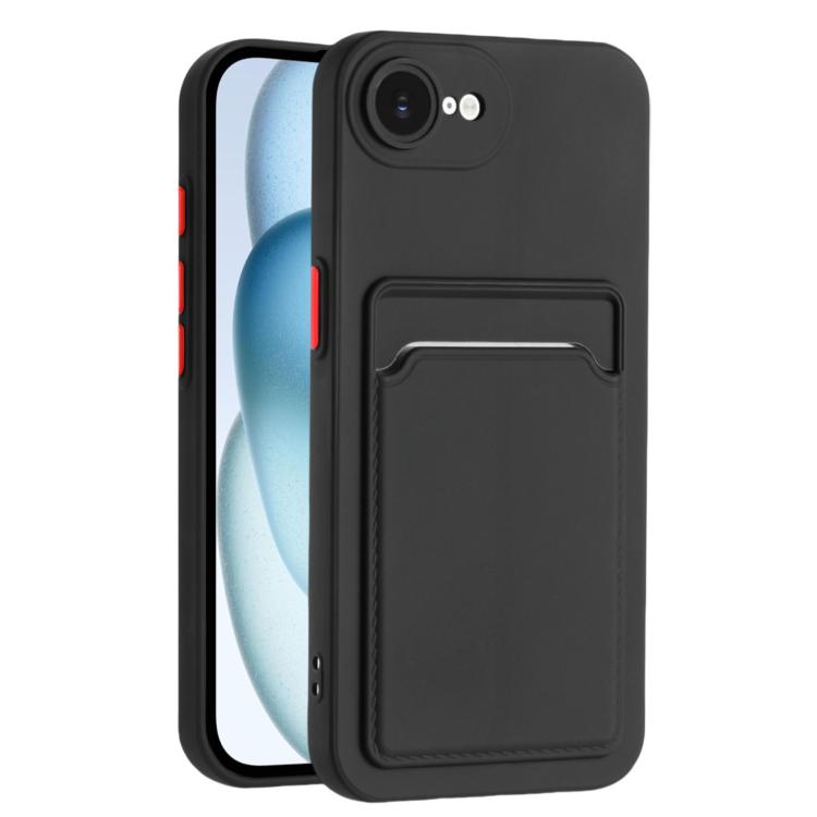 Skin Feel Card Contrast Color Button TPU Phone Case, For iPhone 16e