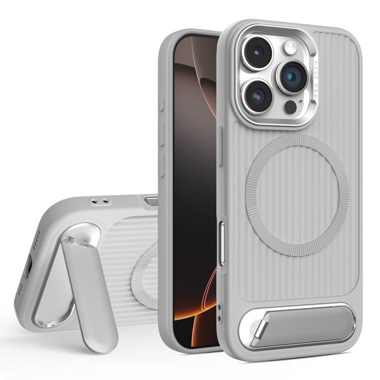 Vertical Lines Invisible Flat Holder MagSafe Phone Case, For iPhone 16 Pro Max, For iPhone 16 Pro, For iPhone 16 Plus, For iPhone 16