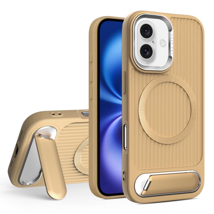 Vertical Lines Invisible Flat Holder MagSafe Phone Case, For iPhone 16 Pro Max, For iPhone 16 Pro, For iPhone 16 Plus, For iPhone 16