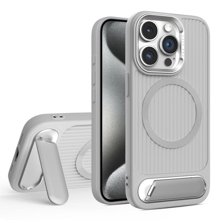 Vertical Lines Invisible Flat Holder MagSafe Phone Case, For iPhone 15 Pro Max, For iPhone 15 Pro, For iPhone 15 Plus, For iPhone 15