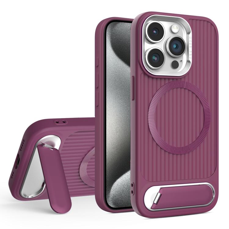 Vertical Lines Invisible Flat Holder MagSafe Phone Case, For iPhone 15 Pro Max, For iPhone 15 Pro, For iPhone 15 Plus, For iPhone 15