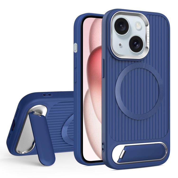 Vertical Lines Invisible Flat Holder MagSafe Phone Case, For iPhone 15 Pro Max, For iPhone 15 Pro, For iPhone 15 Plus, For iPhone 15