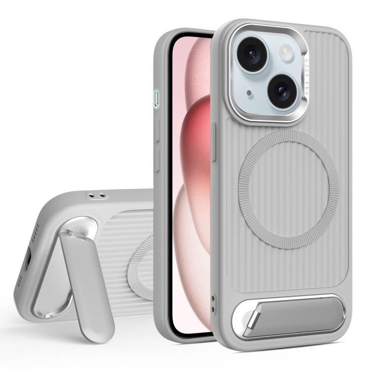 Vertical Lines Invisible Flat Holder MagSafe Phone Case, For iPhone 15 Pro Max, For iPhone 15 Pro, For iPhone 15 Plus, For iPhone 15