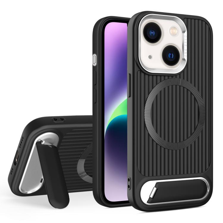 Vertical Lines Invisible Flat Holder MagSafe Phone Case, For iPhone 14 Plus, For iPhone 14, For iPhone 14 Pro, For iPhone 14 Pro Max