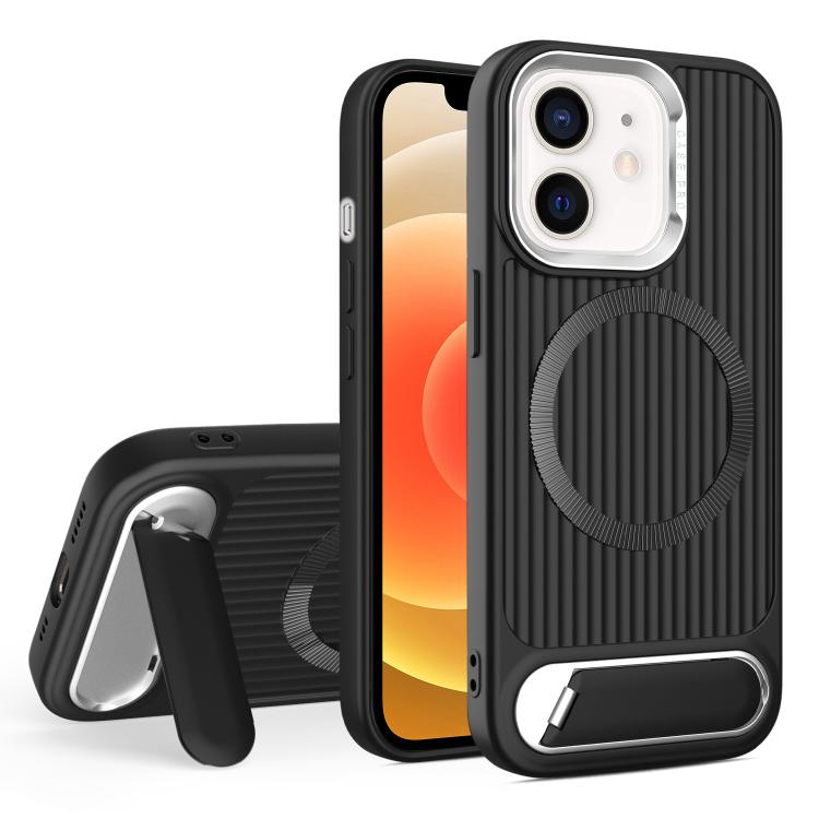 Vertical Lines Invisible Flat Holder MagSafe Phone Case, For iPhone 13 Pro Max, For iPhone 13 Pro, For iPhone 13, For iPhone 12