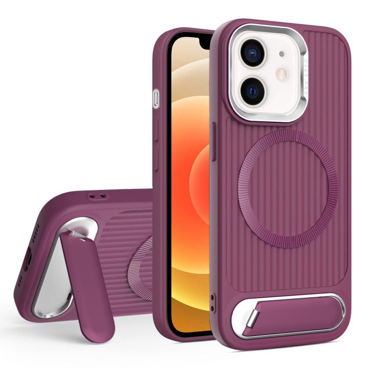 Vertical Lines Invisible Flat Holder MagSafe Phone Case, For iPhone 13 Pro Max, For iPhone 13 Pro, For iPhone 13, For iPhone 12