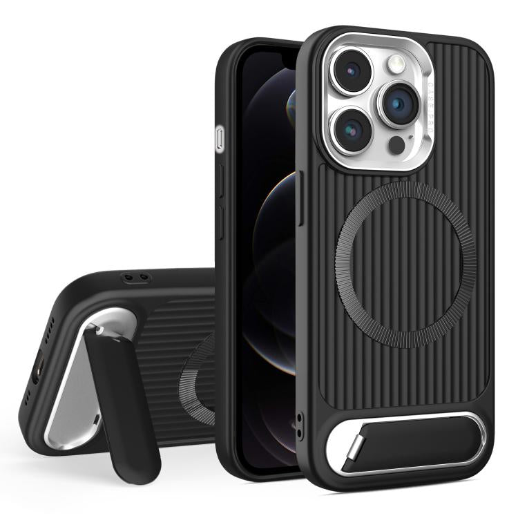 Vertical Lines Invisible Flat Holder MagSafe Phone Case, For iPhone 12 Pro Max, For iPhone 12 Pro, For iPhone 11 Pro Max, For iPhone 11