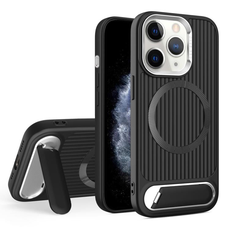Vertical Lines Invisible Flat Holder MagSafe Phone Case, For iPhone 12 Pro Max, For iPhone 12 Pro, For iPhone 11 Pro Max, For iPhone 11