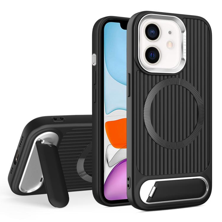 Vertical Lines Invisible Flat Holder MagSafe Phone Case, For iPhone 12 Pro Max, For iPhone 12 Pro, For iPhone 11 Pro Max, For iPhone 11