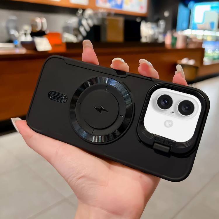 Lens Frame Holder Blade MagSafe Phone Case, For iPhone 16 Pro Max, For iPhone 16 Pro, For iPhone 16 Plus, For iPhone 16