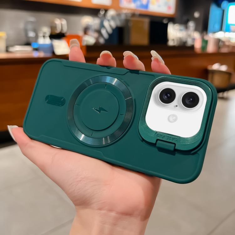 Lens Frame Holder Blade MagSafe Phone Case, For iPhone 16 Pro Max, For iPhone 16 Pro, For iPhone 16 Plus, For iPhone 16