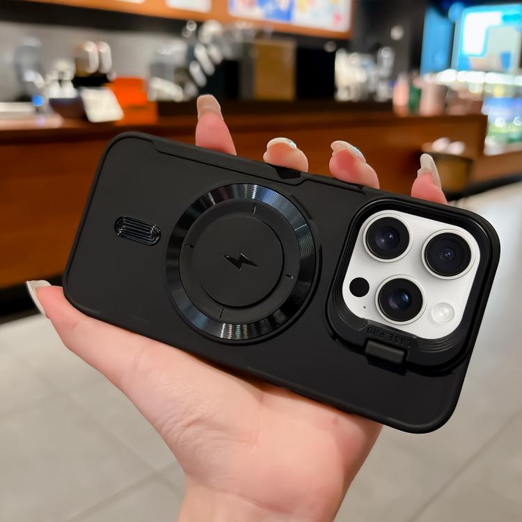 Lens Frame Holder Blade MagSafe Phone Case, For iPhone 15 Pro Max, For iPhone 15 Pro, For iPhone 15 Plus, For iPhone 15