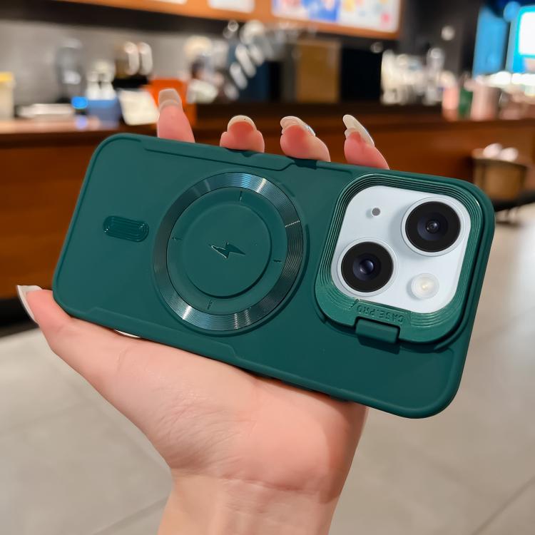 Lens Frame Holder Blade MagSafe Phone Case, For iPhone 15 Pro Max, For iPhone 15 Pro, For iPhone 15 Plus, For iPhone 15