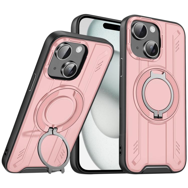 Rotating Ring Holder Magnetic MagSafe Phone Case, For iPhone 16, For iPhone 15 Pro Max, For iPhone 15 Pro, For iPhone 15 Plus