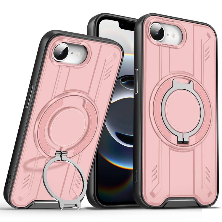 Rotating Ring Holder Magnetic MagSafe Phone Case, For iPhone 16e, For iPhone 16 Pro Max, For iPhone 16 Pro, For iPhone 16 Plus