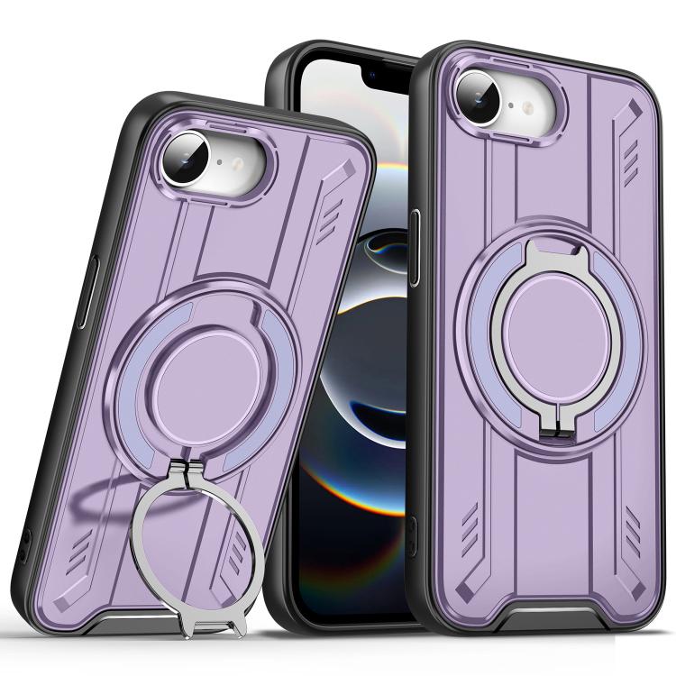 Rotating Ring Holder Magnetic MagSafe Phone Case, For iPhone 16e, For iPhone 16 Pro Max, For iPhone 16 Pro, For iPhone 16 Plus