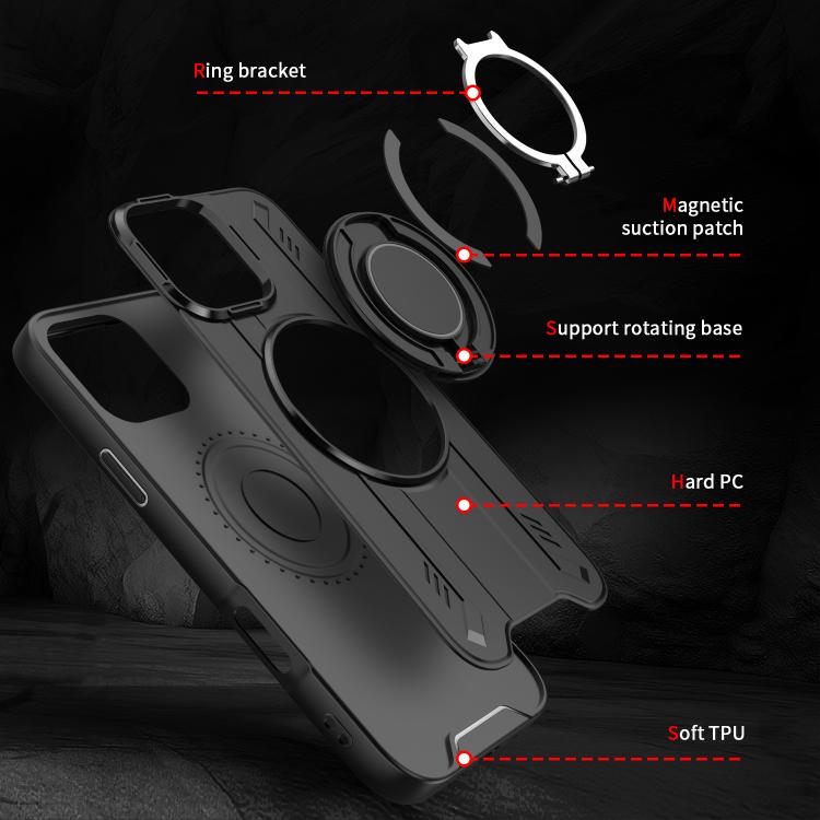 Rotating Ring Holder Magnetic MagSafe Phone Case, For iPhone 12 Pro Max, For iPhone 12 Pro, For iPhone 11 Pro Max, For iPhone 11