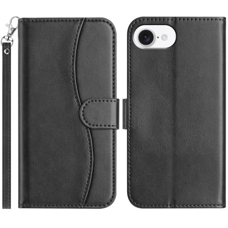 Dual-Folded S-shape Leather Phone Case