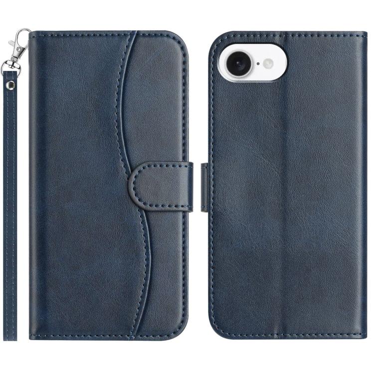 Dual-Folded S-shape Leather Phone Case
