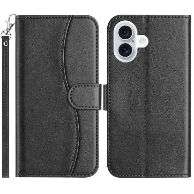 Dual-Folded S-shape Leather Phone Case