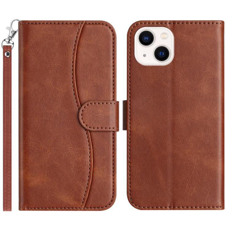 Dual-Folded S-shape Leather Phone Case