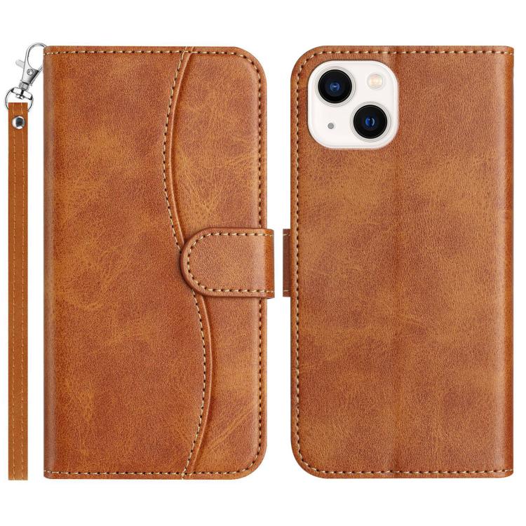 Dual-Folded S-shape Leather Phone Case