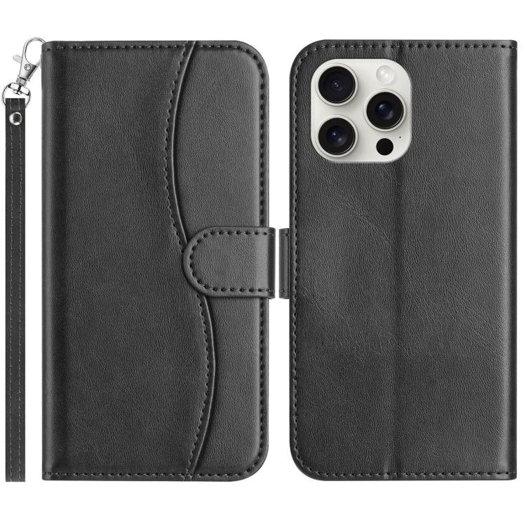 Dual-Folded S-shape Leather Phone Case
