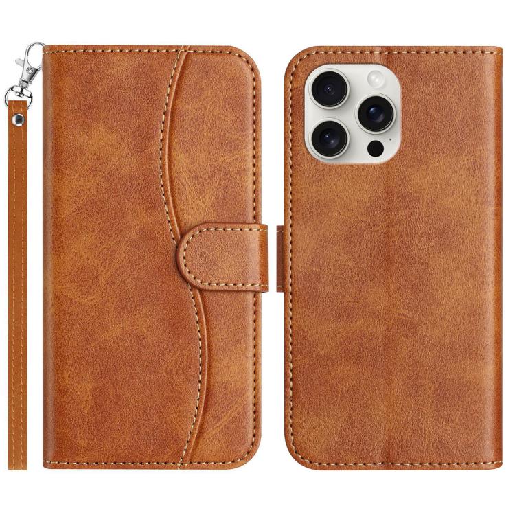 Dual-Folded S-shape Leather Phone Case