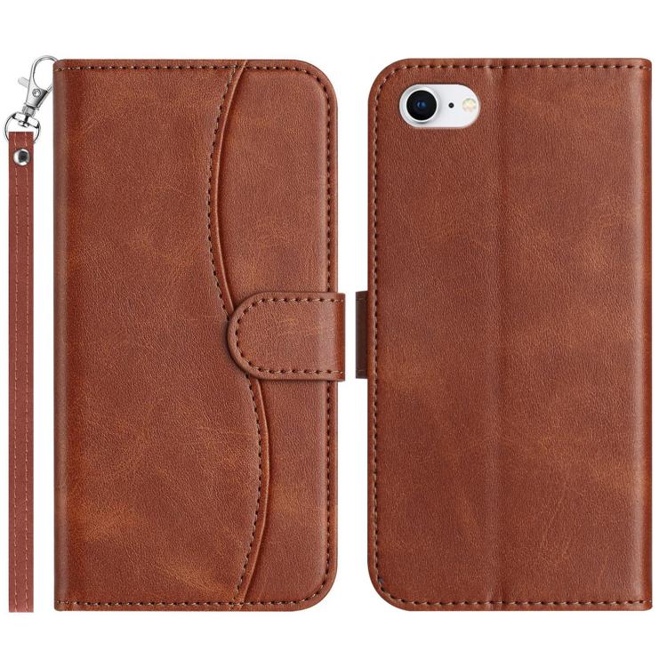 Dual-Folded S-shape Leather Phone Case