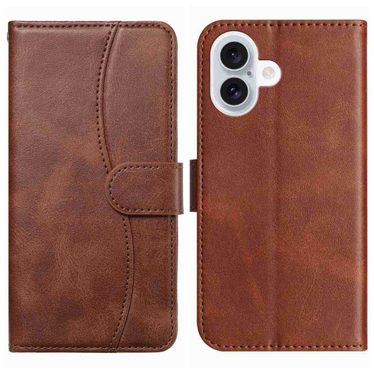 Dual-Folded S-shape Leather Phone Case