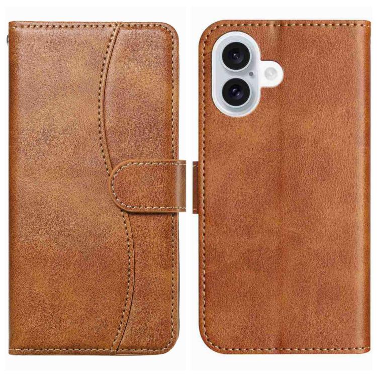 Dual-Folded S-shape Leather Phone Case