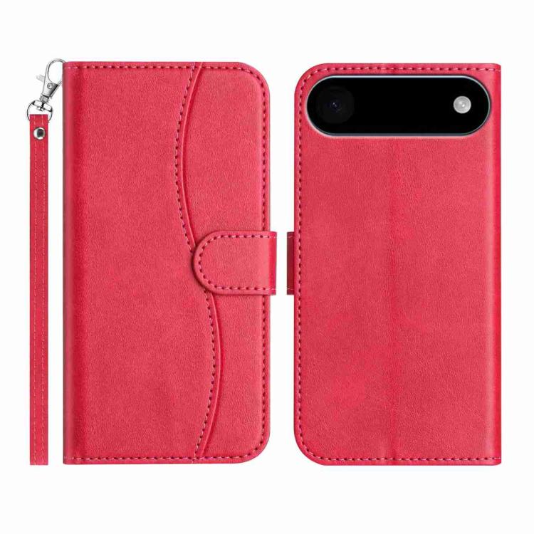 Dual-Folded S-shape Leather Phone Case