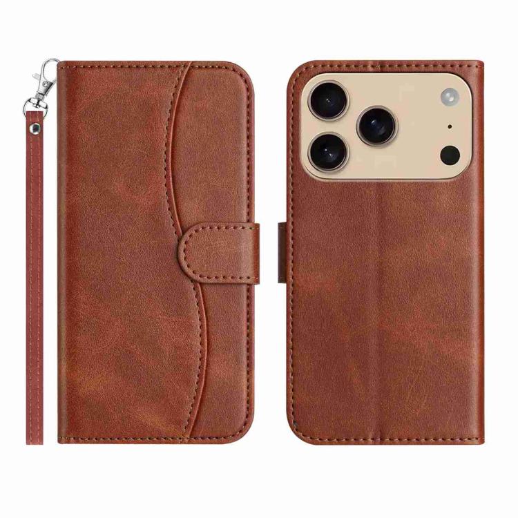 Dual-Folded S-shape Leather Phone Case