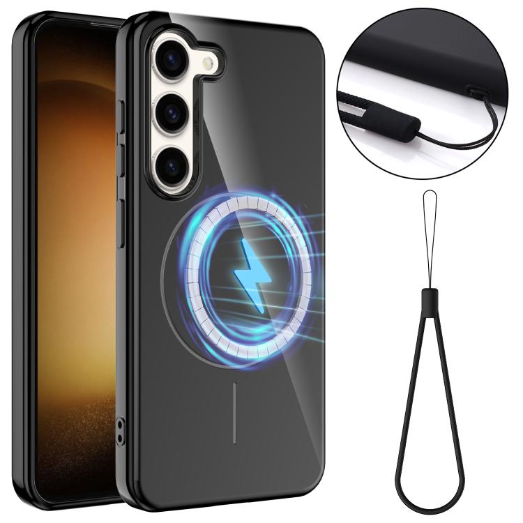 Glossy TPU Shockproof MagSafe Phone Case with Lanyard, For Samsung Galaxy S23 5G, For Samsung Galaxy S22 Ultra 5G