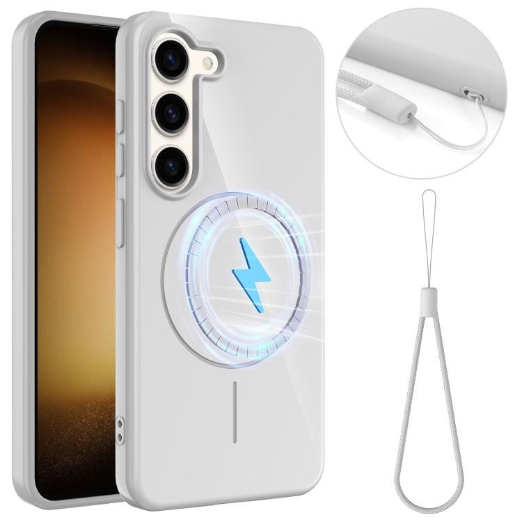 Glossy TPU Shockproof MagSafe Phone Case with Lanyard, For Samsung Galaxy S23 5G, For Samsung Galaxy S22 Ultra 5G