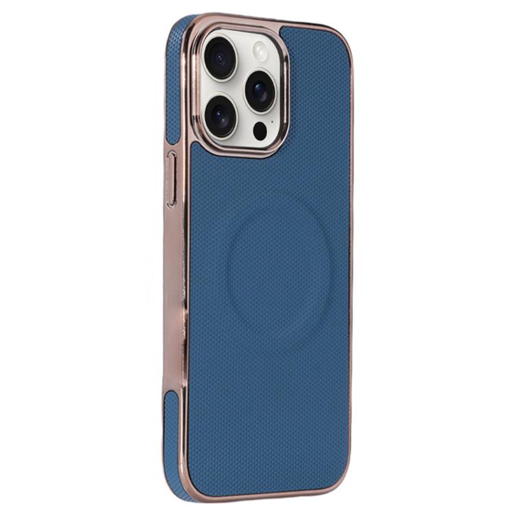Electroplating Soft Side Sticker Leather MagSafe Phone Case, For iPhone 12, For iPhone 12 Pro Max, For iPhone 12 Pro, For iPhone 11 Pro Max