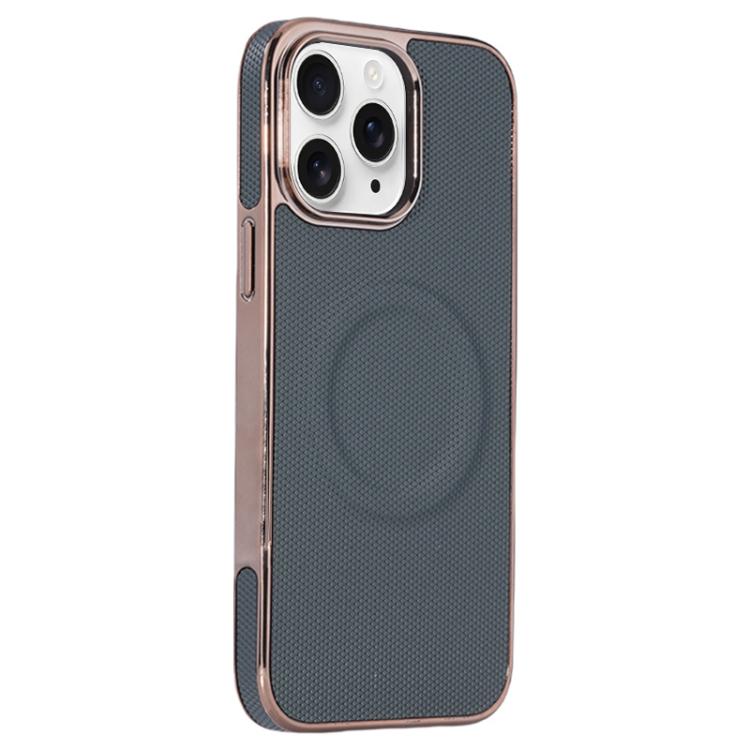 Electroplating Soft Side Sticker Leather MagSafe Phone Case, For iPhone 12, For iPhone 12 Pro Max, For iPhone 12 Pro, For iPhone 11 Pro Max