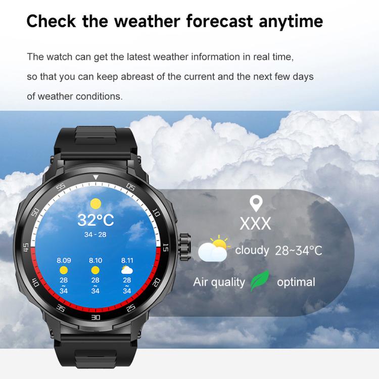 D11 1.46 inch 2 in 1 Bluetooth Earphone Smart Watch, Support Bluetooth Call / NFC / Heart Rate, D11 (Black), D11 (Green)