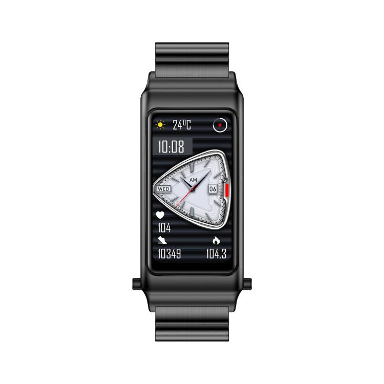 K80 1.57 inch Steel Band IP67 Earphone Detachable Smart Watch, Support Bluetooth Call, Steel Band (Black), Steel Band (Silver), Steel Band (Gold)