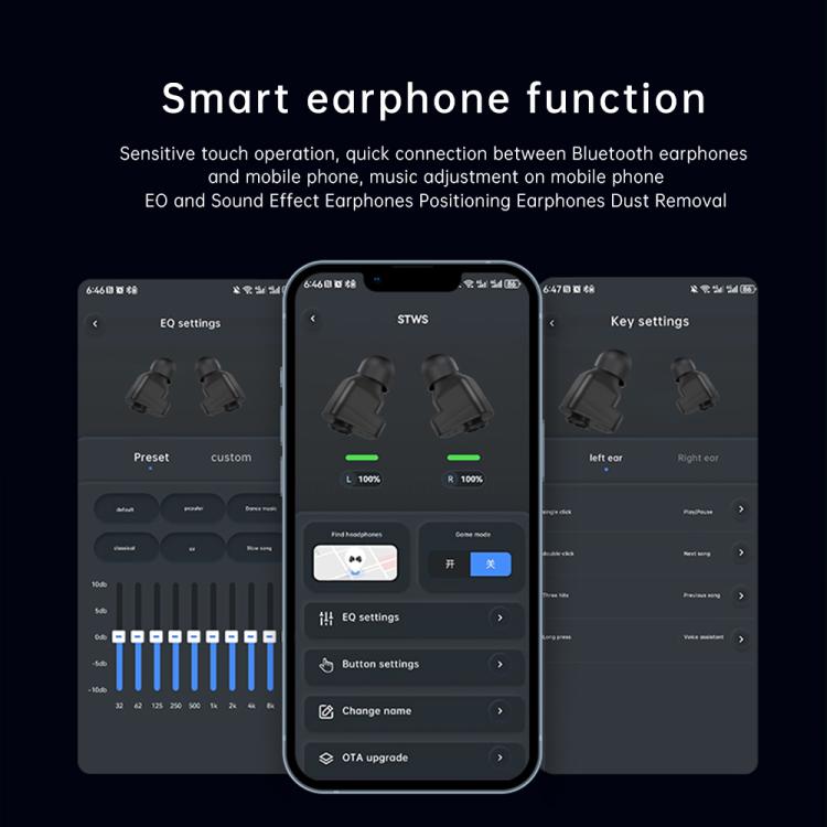 Q11 Dual-mode Bluetooth Headphones Smart Watch,1.58 inch, Support Bluetooth Call / Heart Rate, Q11