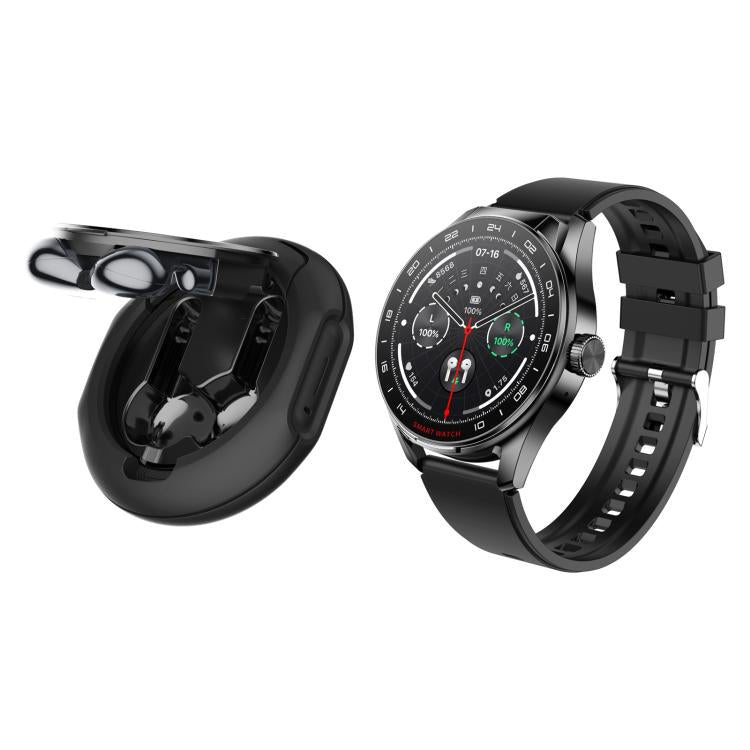 D9 1.46 inch 2 in 1 Bluetooth Earphone Smart Watch, Support Bluetooth Call / NFC / Heart Rate, D9 (Silver), D9 (Black)