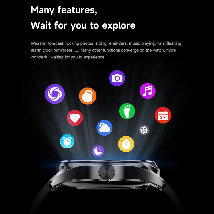 D9 1.46 inch 2 in 1 Bluetooth Earphone Smart Watch, Support Bluetooth Call / NFC / Heart Rate, D9 (Silver), D9 (Black)