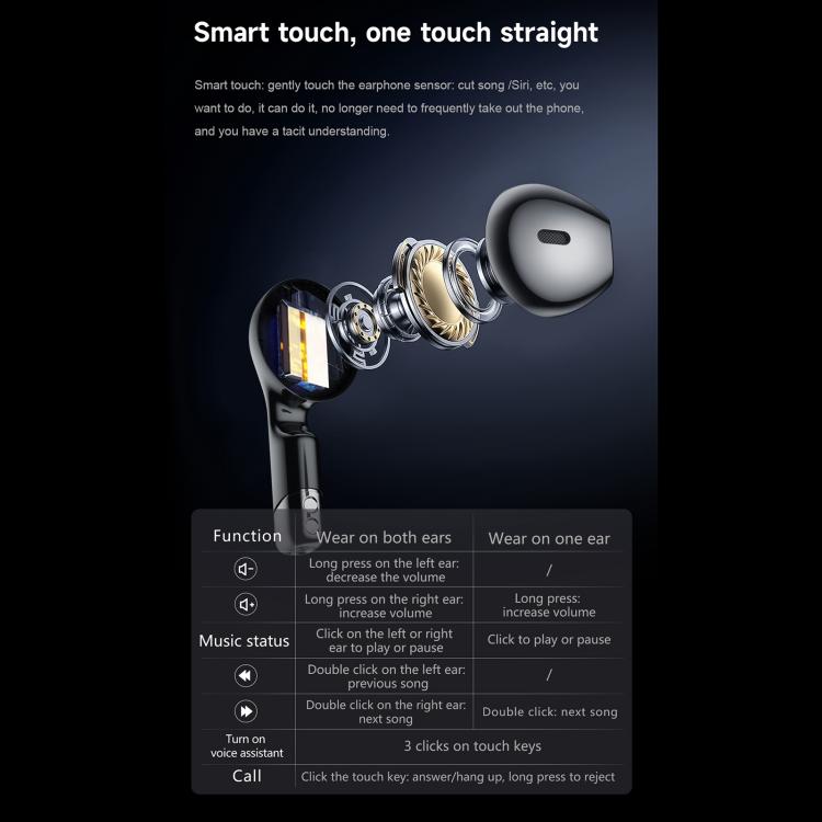 D9 1.46 inch 2 in 1 Bluetooth Earphone Smart Watch, Support Bluetooth Call / NFC / Heart Rate, D9 (Silver), D9 (Black)