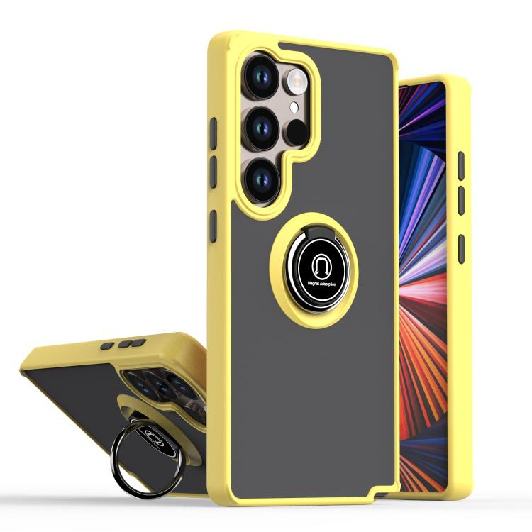 Q Shadow 1 Series TPU + PC Phone Case with Ring, For Samsung Galaxy S25 Ultra 5G, For Samsung Galaxy S24 FE 5G, For Samsung Galaxy S23 FE 5G